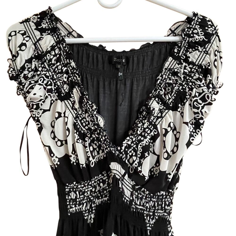 Zuppe Black and White Maxi Dress